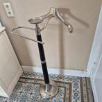 Supergave vintage dressboy chroom zwart leer, zware voet, Ophalen