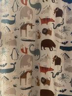 Gordijnen kinderkamer dierenprint H&M home, Huis en Inrichting, Ophalen, 100 tot 150 cm, 200 cm of meer, Wit