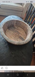 Olijfbak / Houten Schaal, Huis en Inrichting, Ophalen, Schaal, Rond, Zo goed als nieuw