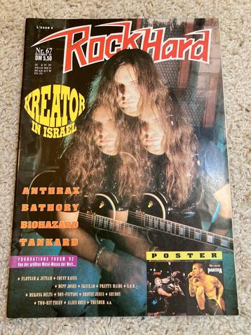 ROCK HARD 1992 KREATOR Anthrax BIOHAZARD Tankard BATHORY beschikbaar voor biedingen