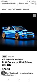 Gezocht: hotwheels Rlc subaru impreza, Ophalen of Verzenden