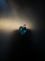 Swarovski blauw hartje, Ophalen of Verzenden, Zo goed als nieuw, Sieraad of Horloge