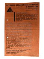 NSB - Nationaal-Socialistische Beweging in Nederland, Verzamelen, Militaria | Tweede Wereldoorlog, Ophalen of Verzenden, Overige soorten