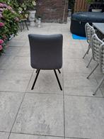 4 antraciet grijze eetkamerstoelen, Ophalen, Zo goed als nieuw, Grijs