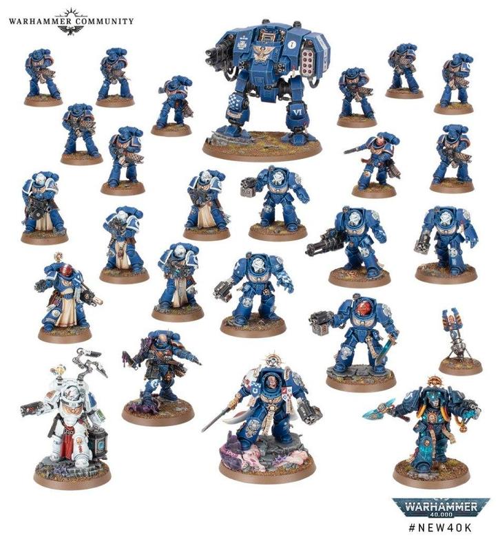Warhammer 40,000: Leviathan Box (Space Marines Only), Hobby en Vrije tijd, Wargaming, Zo goed als nieuw, Warhammer 40000, Figuurtje(s)