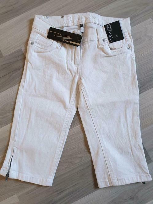 Knie broek - wit spijkerstof _ maat 122 _ Nieuw, Kinderen en Baby's, Kinderkleding | Maat 122, Nieuw, Meisje, Broek, Ophalen of Verzenden