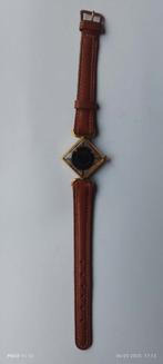 Vintage JUVENA square skeleton mystery watch ca.1950, Overige merken, Leer, Staal, Ophalen of Verzenden