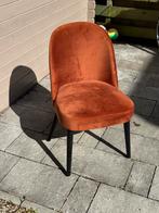 Oranje Velours Stoel, Overige kleuren, Ophalen of Verzenden, Zo goed als nieuw, Eén