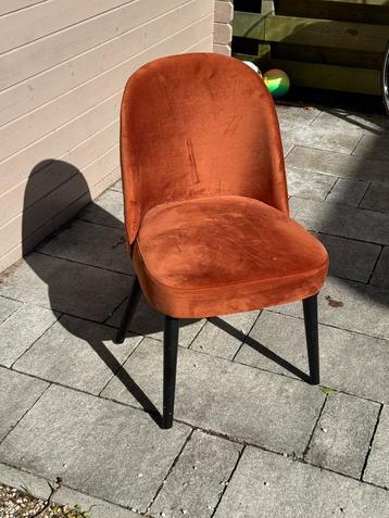 Oranje Velours Stoel beschikbaar voor biedingen