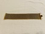 Armband - 18 karaat geelgoud - Milanese brei, Sieraden, Tassen en Uiterlijk, Armbanden, Ophalen of Verzenden, Zo goed als nieuw