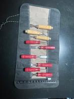 Beitelset nooitgedagt en ironside in roltas, Doe-het-zelf en Verbouw, Gereedschap | Handgereedschap, Ophalen of Verzenden, Gebruikt