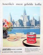 33 vintage reclames koffie thee 1931-59 koffieproducten, Verzenden, Gebruikt, Reclamebord