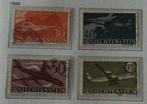 Liechtenstein Mi-nrs 391 - 394  Luchtpost, Postzegels en Munten, Ophalen of Verzenden, Gestempeld