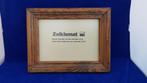 Vintage fotolijst eikenhout, Zelklemat massief eiken. 6B2, Audio, Tv en Foto, Fotografie | Fotolijsten, Tweedehands verkoop, Tweedehands verkoop