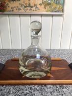 Zware glazen karaf met dikke bodem, Ophalen of Verzenden, Zo goed als nieuw, Overige typen