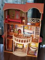 Poppenhuis complete 118cm Lang, 84cm breed, Kinderen en Baby's, Speelgoed | Poppenhuizen, Ophalen, Gebruikt, Poppenhuis