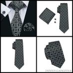 Dennis Gadgets: 100 % zijden stropdas ( 3 delig !! ) DG1465, Kleding | Heren, Stropdassen, Ophalen of Verzenden, Nieuw, Zwart