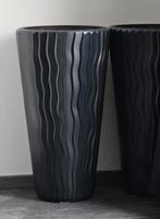 Hoge bloempotten, Kunststof, Rond, Zo goed als nieuw, Ophalen