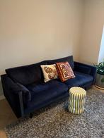 2,5 Zitsbank - Fonq Velours Blauw (TEAB), Ophalen, Gebruikt, Driepersoons, 75 tot 100 cm