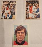 Drie unieke voetbalplaatjes Van der Hout jaren '70, Ophalen of Verzenden, Zo goed als nieuw, Poster, Plaatje of Sticker