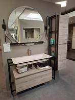 Badkamermeubel Baderie met zwart staal frame, Ophalen, 100 tot 150 cm, Overige typen, Nieuw