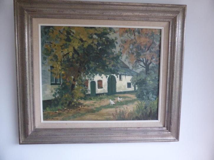 Impressionistisch schilderij van Claartje Mermans-Zoetmulder, Antiek en Kunst, Kunst | Schilderijen | Klassiek, Ophalen of Verzenden