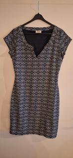 Anna van toor jurk wit blauw motief, Maat 38/40 (M), Anna van Toor, Blauw, Ophalen of Verzenden