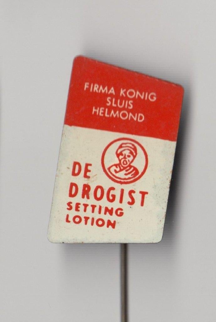 Drogist Helmond speldje, Verzamelen, Speldjes, Pins en Buttons, Gebruikt, Niet vindbaar, Niet vindbaar, Speldje of Pin