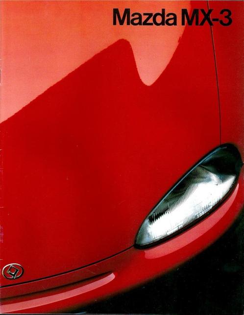 Folder Mazda MX-3 1992, Boeken, Auto's | Folders en Tijdschriften, Gelezen, Mazda, Ophalen of Verzenden