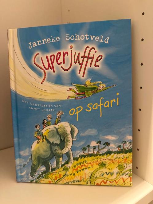 Superjuffie op Safari - Janneke Schotveld, Boeken, Kinderboeken | Jeugd | onder 10 jaar, Gelezen, Fictie algemeen, Ophalen of Verzenden