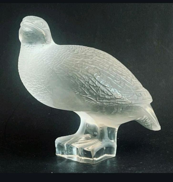 Lalique Perdrix Inquiète - Zeldzaam Fazantenbeeld, Antiek en Kunst, Antiek | Glas en Kristal, Ophalen of Verzenden