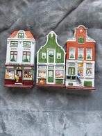 3 Handgeschilderde grachtenpandjes, Ophalen of Verzenden, Zo goed als nieuw, Overige typen