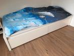 Ikea Malm Bed met Lades + Lattenbodem, Ophalen, Gebruikt, Wit, Tweepersoons