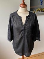 Dunne zwarte katoen blouse maat 38, Maat 38/40 (M), Zwart, Ophalen of Verzenden, Zo goed als nieuw