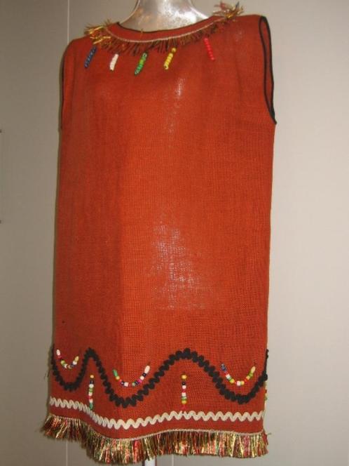 Te koop aangeboden: Dames Indianenjurk jute, Kleding | Dames, Carnavalskleding en Feestkleding, Zo goed als nieuw, Kleding, Carnaval