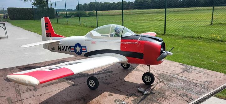 T-28 Trojan - Fijne Vlieger!, Hobby en Vrije tijd, Modelbouw | Radiografisch | Vliegtuigen, Gebruikt, Elektro, Ophalen of Verzenden