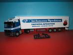 Jachmann  MERCEDES met oplegger  AWM, Hobby en Vrije tijd, Modelauto's | 1:87, Ophalen of Verzenden, Zo goed als nieuw, Bus of Vrachtwagen