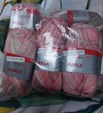 6 bollen gemêleerde garen, rose/bruin, Hobby en Vrije tijd, Breien en Haken, Ophalen of Verzenden, Nieuw, Breien of Haken, Wol of Garen