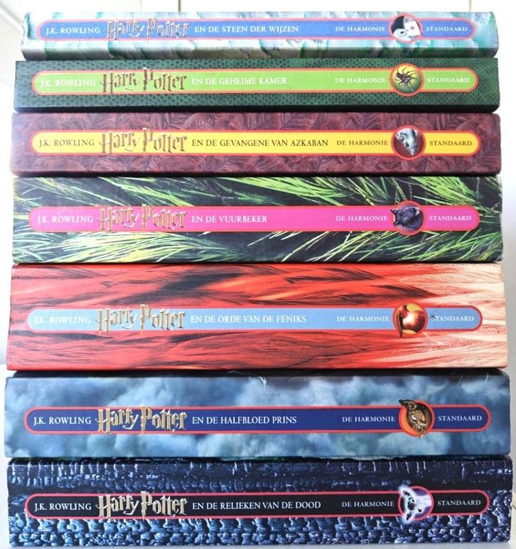 Complete serie Harry Potter: deel 1 t/m 7., Boeken, Fantasy, Zo goed als nieuw, Ophalen of Verzenden