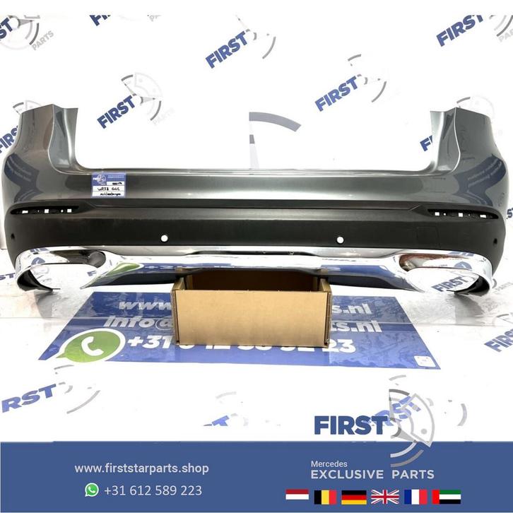 Originele Bumper + Diffuser GRIJS Mercedes GLC W253 X253 C25, Auto-onderdelen, Carrosserie en Plaatwerk, Bumper, Mercedes-Benz