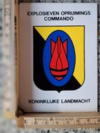 Vintage sticker explosieven opruimings commando Landmacht, Ophalen of Verzenden, Landmacht, Nederland, Embleem of Badge