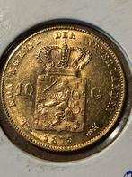Gouden tientje 1879 over 77  Willem III, Postzegels en Munten, Munten | Nederland, Koning Willem III, Losse munt, 10 gulden, Goud