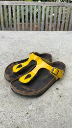 Gele birkenstocks maat 39, Slippers, Geel, Ophalen of Verzenden, Gedragen