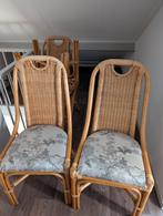 *4 rotan stoelen*, Huis en Inrichting, Stoelen, Ophalen of Verzenden, Gebruikt, Bruin