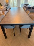 Grijze eettafel 260x100x75, Huis en Inrichting, Tafels | Eettafels, Ophalen, Gebruikt, Overige materialen, 200 cm of meer