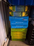 5x blauw +5x groen/geel vd draad nexans,draka, Onbekend, Nieuw, Ophalen of Verzenden, Donné