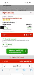 Kortingscode Corendon vakanties 250€, Tickets en Kaartjes, Kortingen en Cadeaubonnen, Kortingsbon, Overige typen