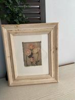 Prachtig Schilderij met Bloemen, Ophalen of Verzenden, Zo goed als nieuw, Schilderij, Minder dan 50 cm