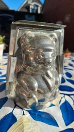Vintage 3D beertaartvorm zeldzame metalen bakvorm met clips, Ophalen of Verzenden