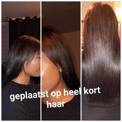 Extensions zetten eigen haar mee nemen, Sieraden, Tassen en Uiterlijk, Uiterlijk | Haarverzorging, Zo goed als nieuw, Pruik of Haarverlenging